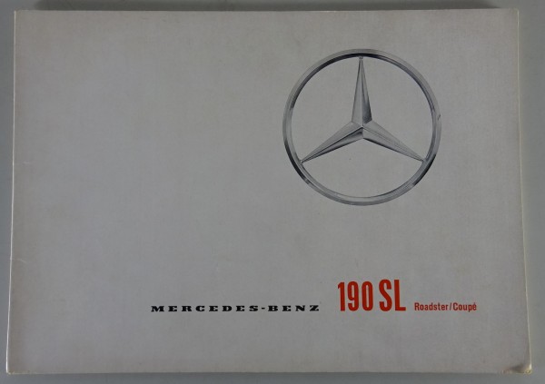 Prospekt / Broschüre Mercedes-Benz 190 SL R121 Stand 08/1961