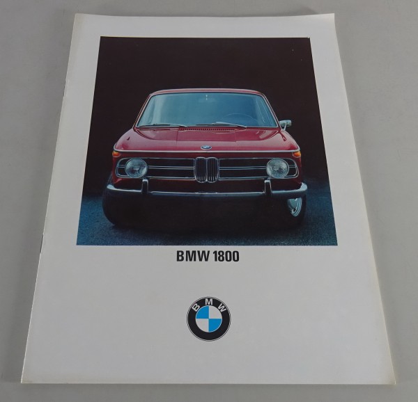 Prospekt / Broschüre BMW 1800 Neue Klasse Stand 12/1968
