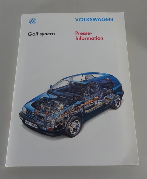 Pressemappe VW Golf 3 / III Syncro Allrad Stand 01/1993