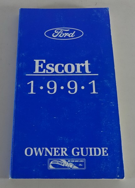 Owner´s Manual / Handbook Ford Escort USA von 1991