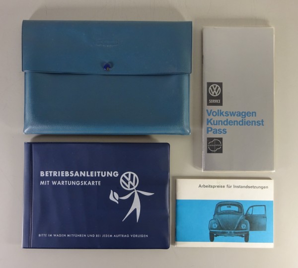 Bordmappe + Betriebsanleitung VW Karmann Ghia 1500 Coupé + Cabrio Typ 14 '8/1968