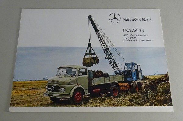 Prospekt / Broschüre Mercedes-Benz LK/LAK 911 Stand 03/1966