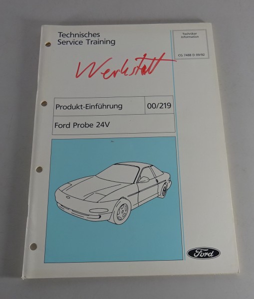 Technische Information Training Produkt Einführung Ford Probe 24V, 09/1992