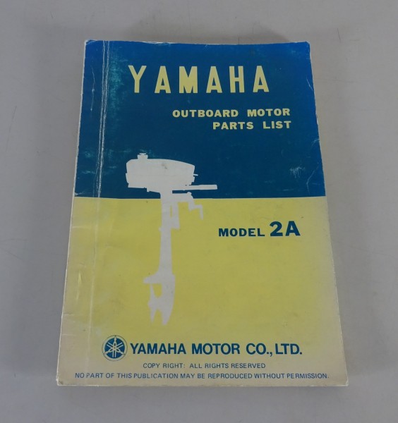 Teilekatalog / Parts List Yamaha Außenborder 2A Stand 08/1976