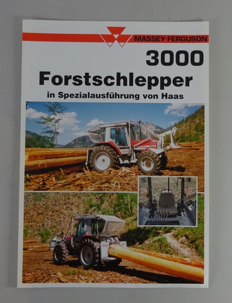 Prospekt / Prospektblatt Massey Ferguson Forstschlepper MF 3070 von 12/1992
