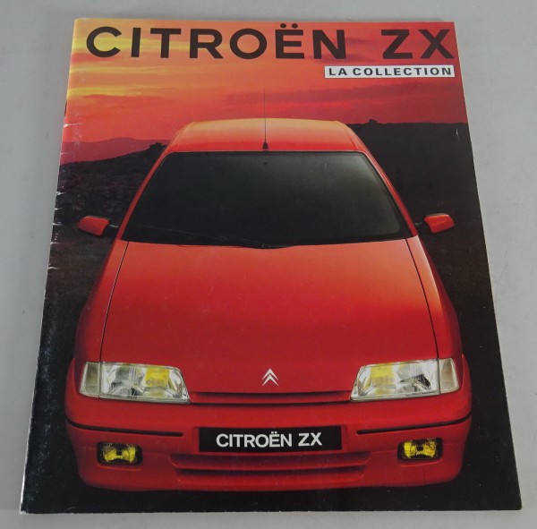 Prospekt / Brochure Citroen ZX Ausstattungen Stand 07/1991