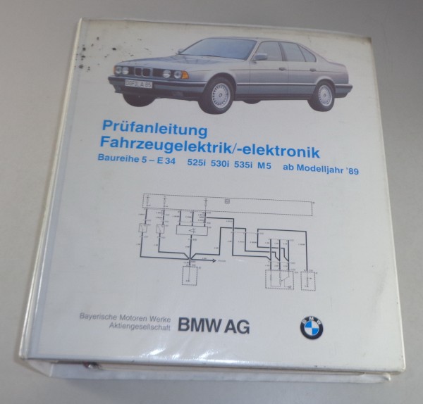 Werkstatthandbuch Elektrik / Schaltpläne BMW 5er E34 incl. M5 Modelljahr ab 1989