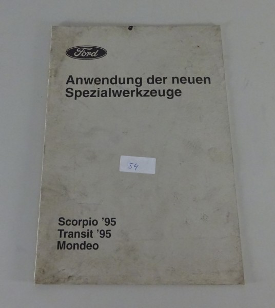 Service Training Techniker Information Ford Neue Spezialwerkzeuge Scorpio Mondeo