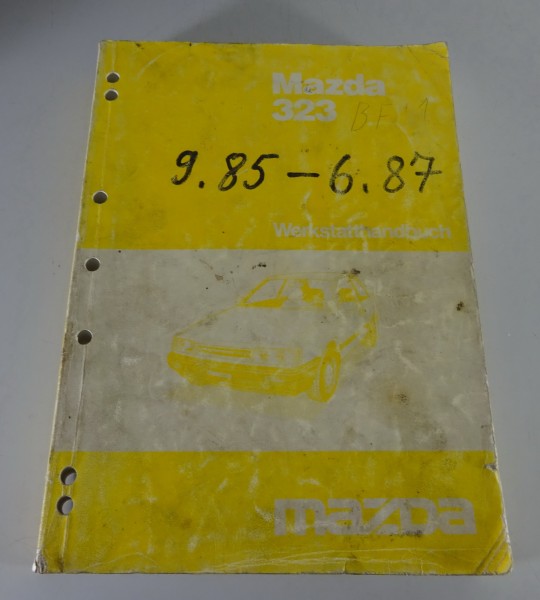 Werkstatthandbuch Grundhandbuch Mazda 323 Typ BF Motor Getriebe Bremsen, 08/1985