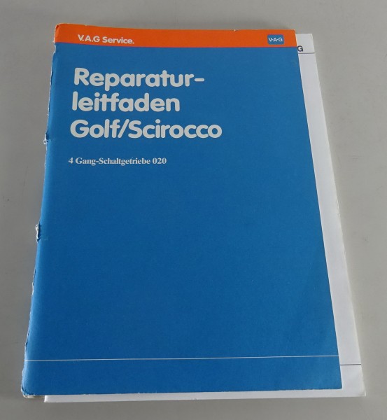 Werkstatthandbuch VW Golf I /Scirocco Getriebe 4-Gang Schaltgetriebe 020 ab 1974