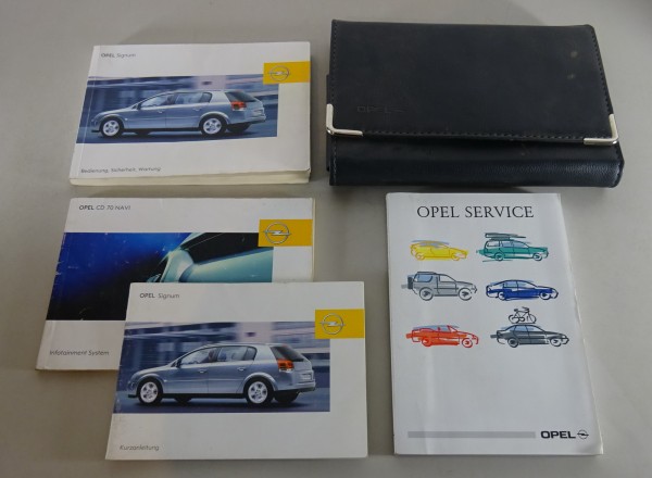 Bordmappe mit Betriebsanleitung / Handbuch Opel Signum Stand 01/2005