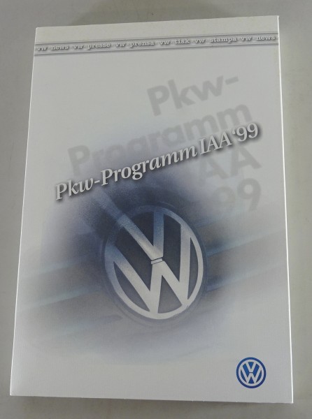 Pressemappe VW Lupo + 3L TDI, Golf 4 + Variant + Cabrio, New Beetle... - 9/1999
