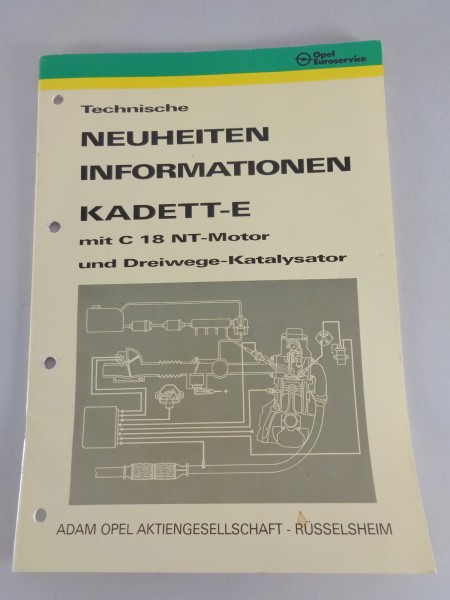 Technische Neuheiten & Informationen Kadett E C 18 NT Motor Stand 04/1985