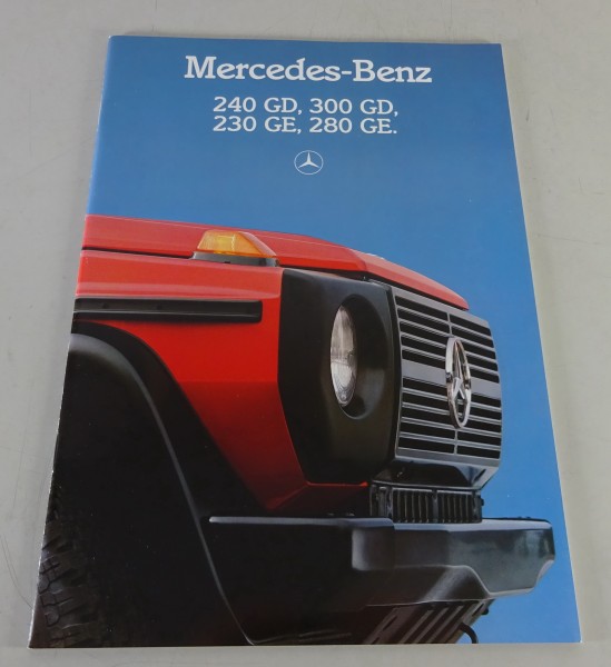 Prospekt Mercedes-Benz G-Klasse W460 kurz / lang + Cabrio Stand 01/1986