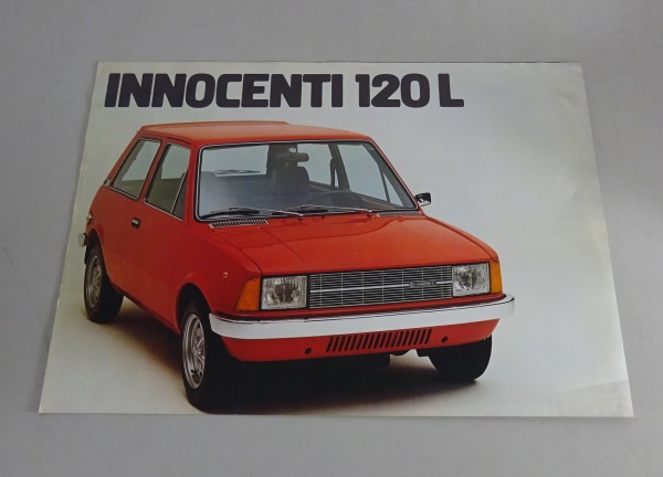 Auto Werbung Prospekt Leyland Innocenti 120 L, Stand 05/1978