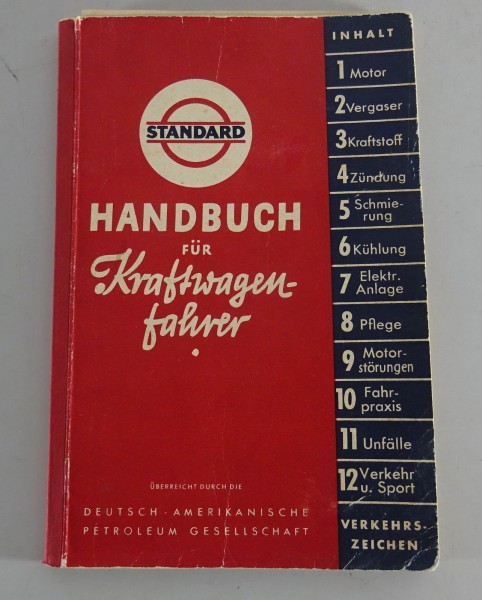 Das Handbuch für den Kraftwagenfahrer - Werbung Standard Esso Ausgabe von 1936