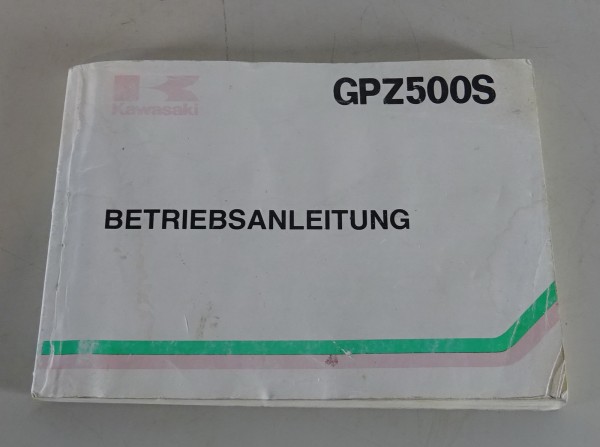 Betriebsanleitung / Handbuch Kawasaki GPZ 500 S / EX500-A1 Stand 1987
