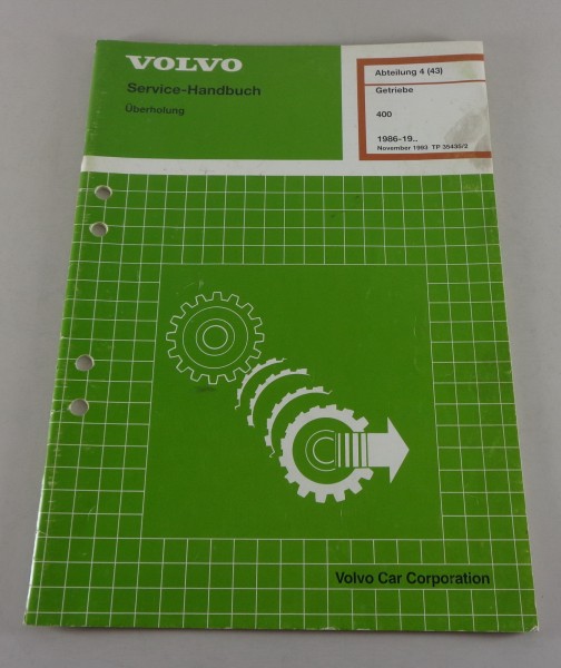 Werkstatthandbuch Volvo 440 / 460 / 480 Überholung Getriebe ab Baujahr 1986