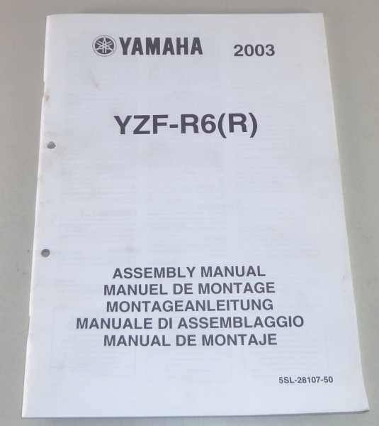 Montageanleitung / Set Up Manual Yamaha YZF-R6 (R) Stand 2003
