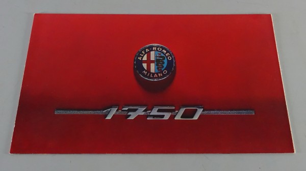 Faltprospekt / Broschüre Alfa Romeo Spider 1750 Duetto