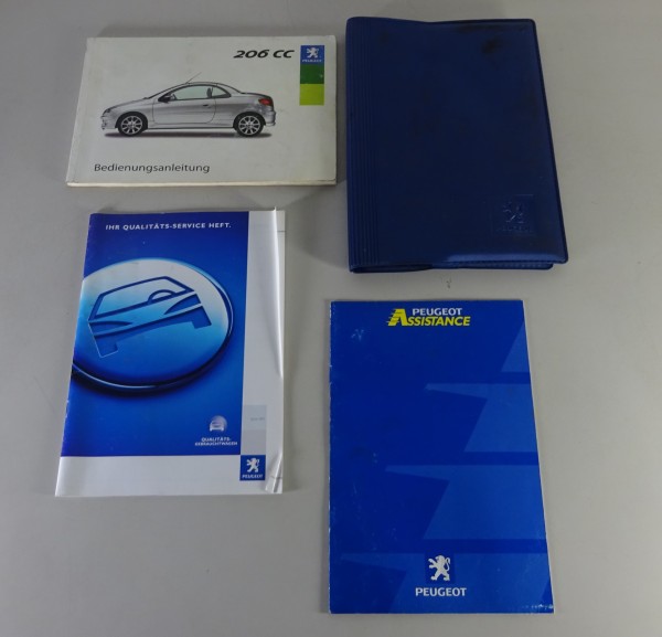 Bordmappe mit Betriebsanleitung / Handbuch Peugeot 206 CC Stand 07/2003