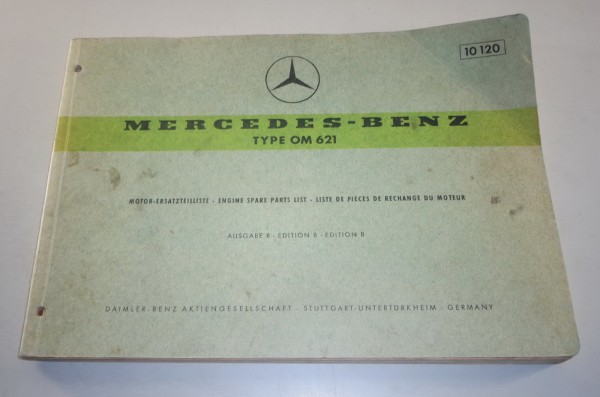 Teilekatalog Mercedes Benz Diesel Motor OM 621 Stand 12/1966