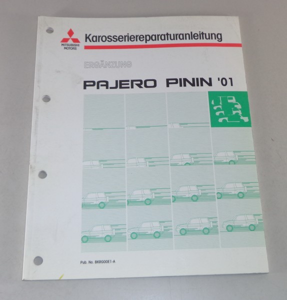 Werkstatthandbuch Nachtrag Karosserie Mitsubishi Pajero Pinin ab Baujahr 2001