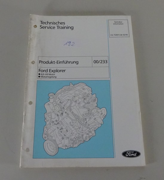 Technische Information Ford Explorer 4,0-V6 Motor / Motorregelung Stand 02/1995