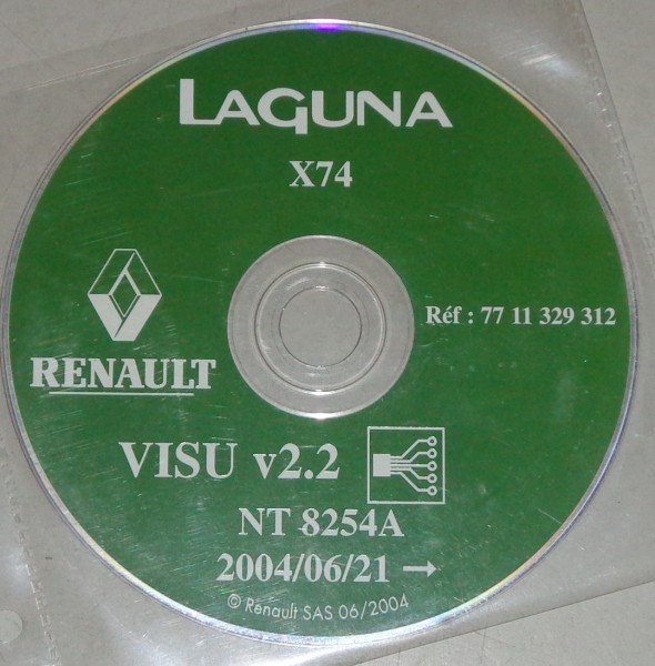 Werkstatthandbuch Elektrik / Schaltpläne auf DVD Renault Laguna X74 - 06/2004