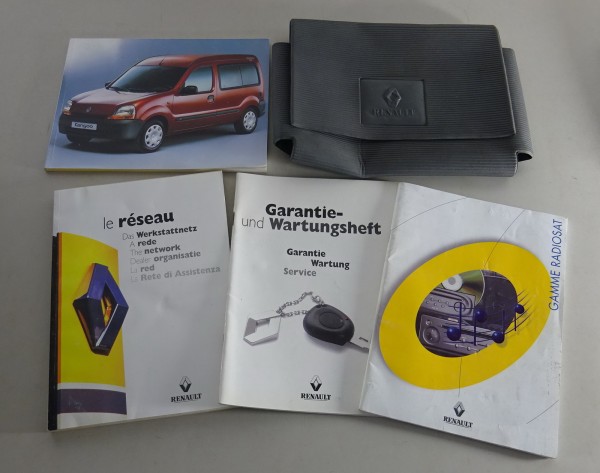 Bordmappe + Betriebsanleitung Renault Kangoo I von 1998