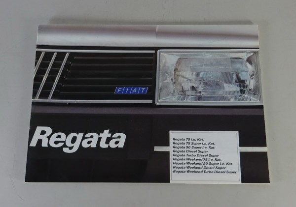 Prospekt / Broschüre Fiat Regata '87 Stand 06/1987