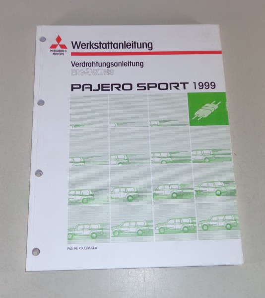 Werkstatthandbuch Nachtrag Elektrik Schaltpläne Mitsubishi Pajero Sport von 1999