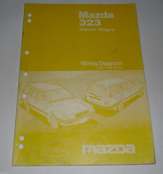 Werkstatthandbuch Workshop Manual Mazda 323 Kombi Elektrik Schaltpläne, 02/1986