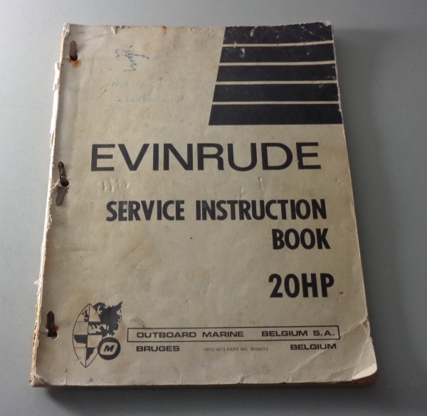 Werkstatthandbuch Envirude Außenborder Bootsmotor Motor 20 PS 2-Takt - Deutsch -