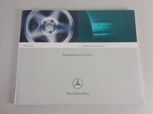 Scheckheft Mercedes Benz SLK, CLK, SL, CL, etc. von 04/2002 Französisch