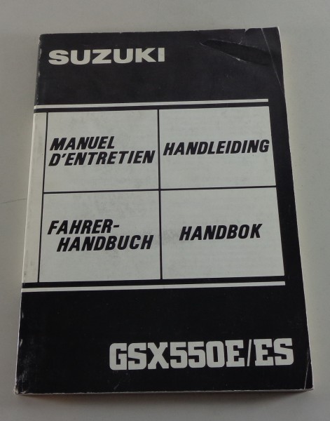 Betriebsanleitung Suzuki GSX 550 E / ES von 06/1983