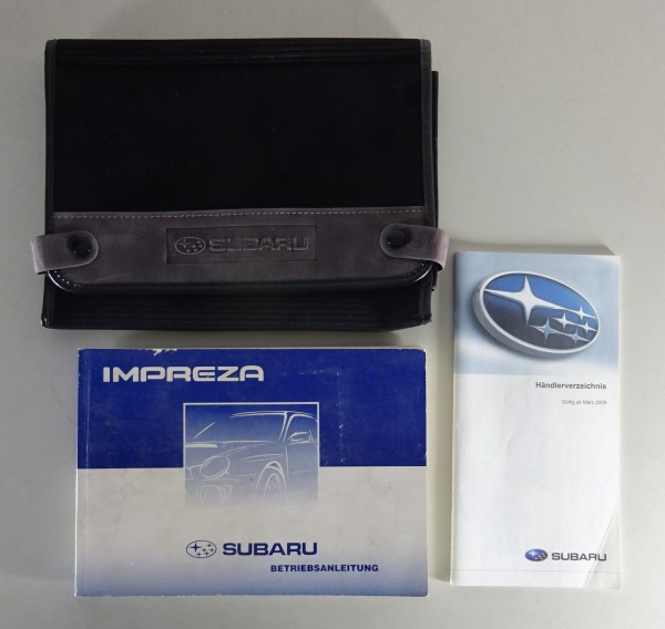 Bordmappe + Betriebsanleitung Subaru Impreza inkl. WRX Stand 2000