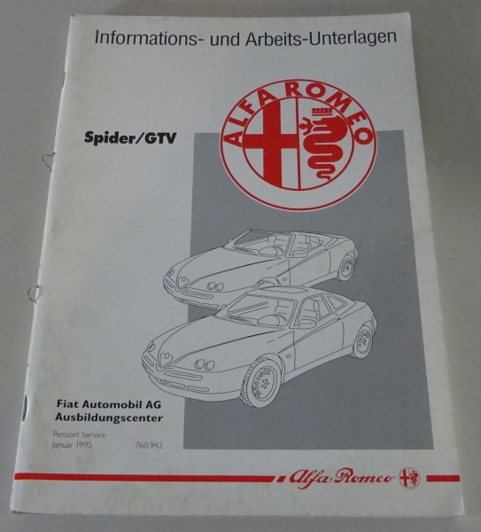 Schulungsunterlage / Technische Information Alfa Romeo Spider / GTV Typ 916 1995