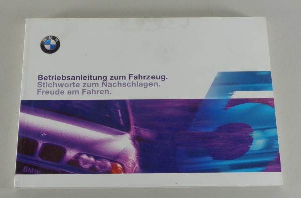 Betriebsanleitung / Handbuch BMW 5er E39 520i 523i 528i 535i 540i 530d etc. 1998