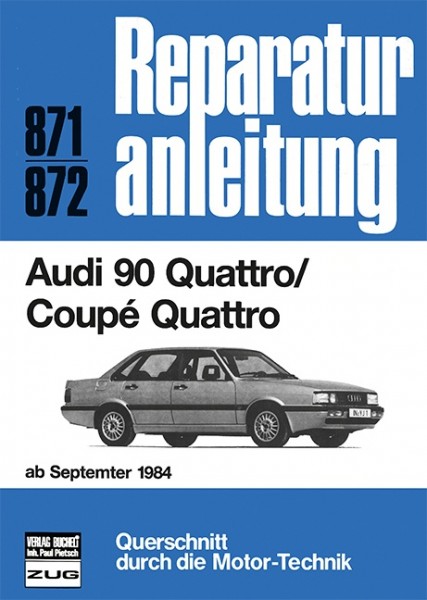 Audi 90 Quattro / Coupe Quattro ab September 1984