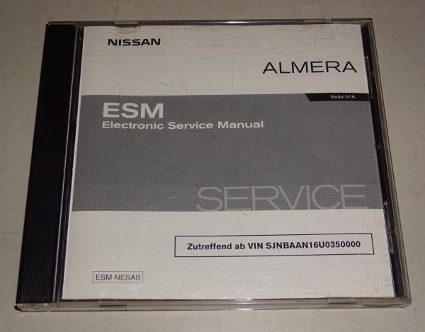 Werkstatthandbuch auf CD Nissan Almera Typ N16 Stand 03/2003