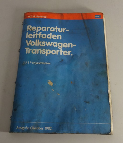 Werkstatthandbuch / Reparaturleitfaden VW Bus T3 1,9l- Vergasermotor Stand 1982
