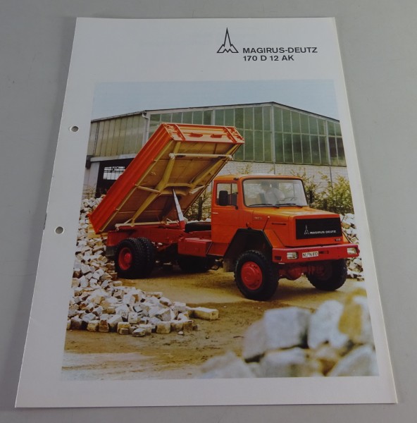 Prospekt / Broschüre Magirus-Deutz LKW 170 D 12 Allrad Kurzhauber Stand 10/1974
