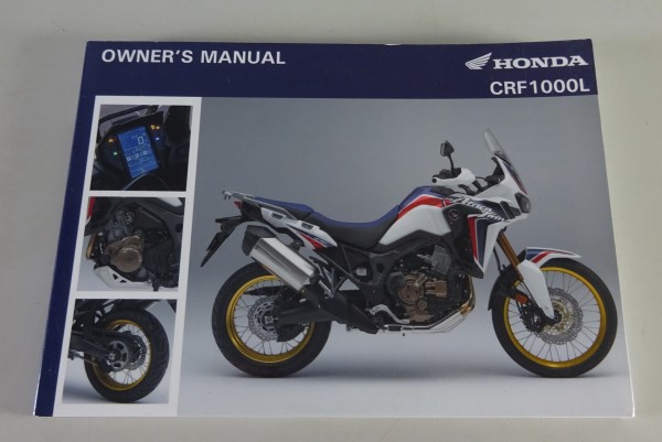 Owner´s Manual / Handbook Honda CRF 1000 L Africa Twin Stand 2017 English