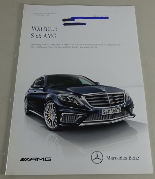 Produktinformation / Vorteile Mercedes-Benz S 65 AMG Stand 11/2013