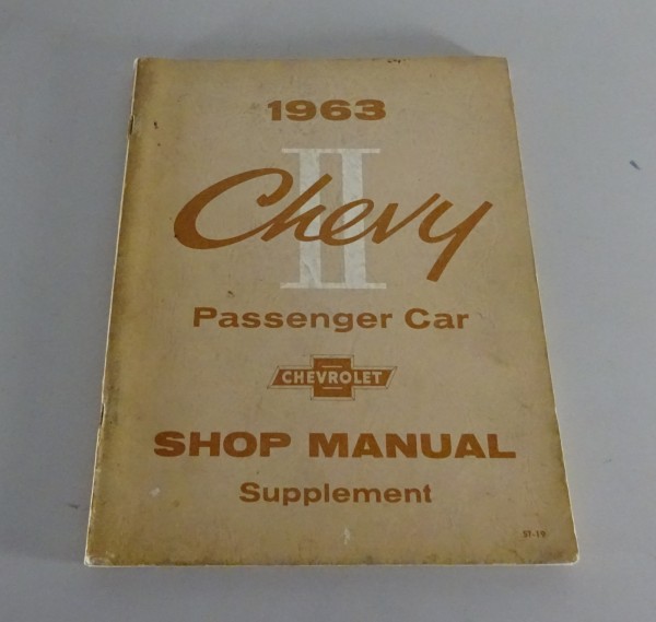 Workshop Manual Supplement Chevrolet Chevy II 100 / 300 / Nova 400 from 1963