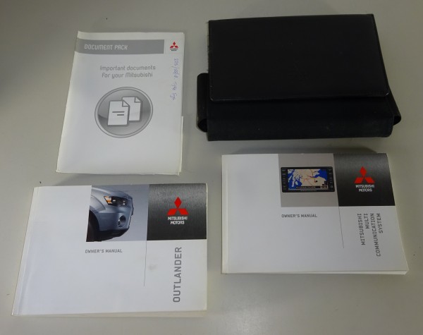 Wallet + Owner´s Manual / Handbook Mitsubishi Outlander CW0W from 2010