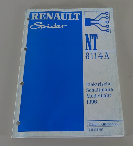 Werkstatthandbuch / Elektrische Schaltpläne Renault Sport Spider Stand 1996