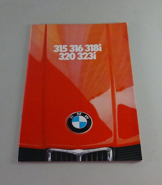 Faltprospekt / Broschüre BMW E21 315 / 316 / 318i / 320 / 323i Stand 01/1982