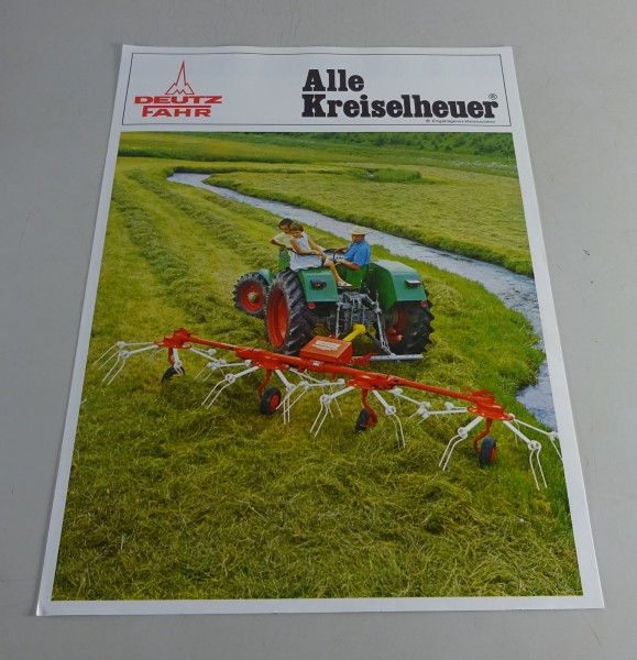 Prospekt / Broschüre Deutz-Fahr Kreiselheuer KH 22 / 4 S / 40 / 60 Stand 03/1977